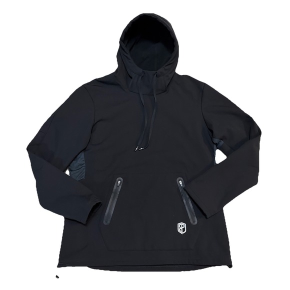 Born Primitive Men's Black Large Hooded Pullover Cool Down Jacket